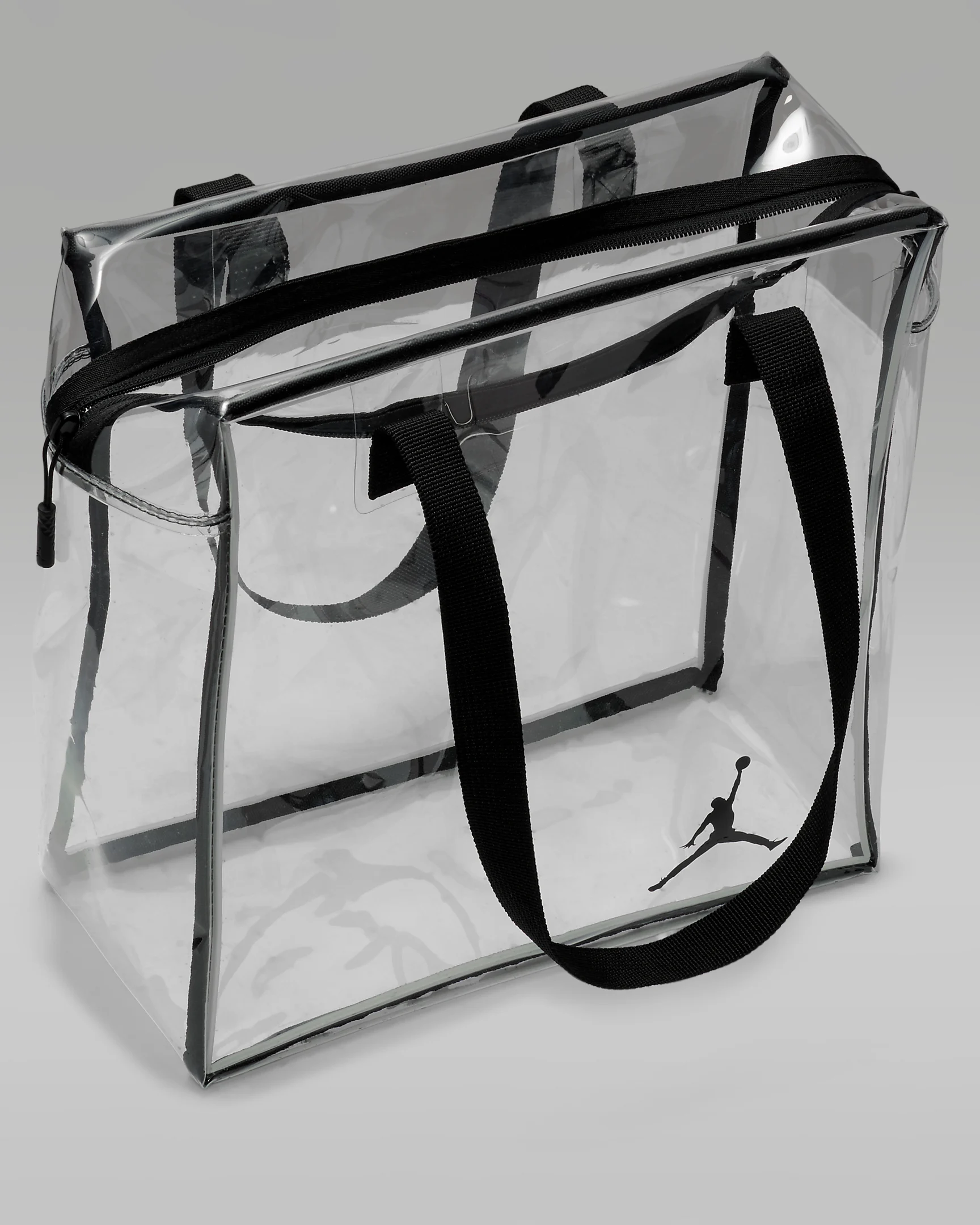 Jordan Stadium Transparent Bag – Durable, Water-Repellant with 2-Way Zipper & Comfy Handles | AmazPromo