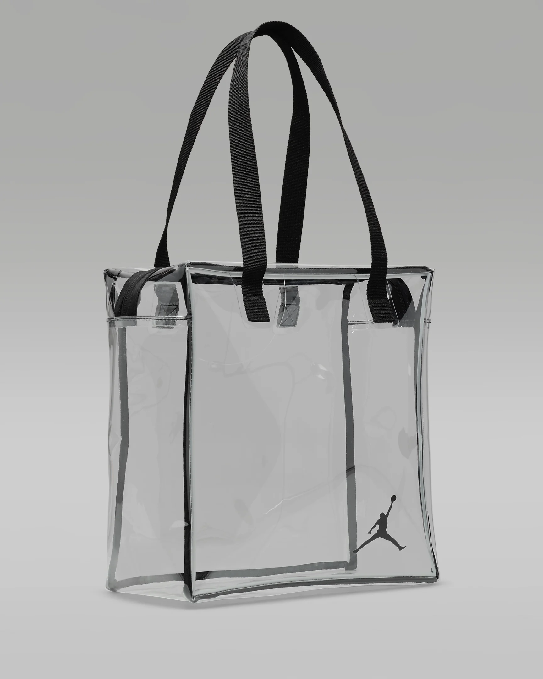 Jordan Stadium Transparent Bag – Durable, Water-Repellant with 2-Way Zipper & Comfy Handles | AmazPromo