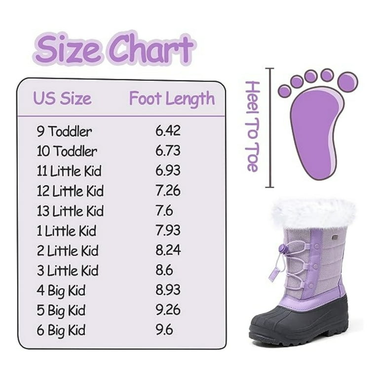 Kushyshoo Kids Snow Boots – Waterproof, Warm, Anti-Slip Winter Boots for Girls & Boys – Toddler/Litt | AmazPromo