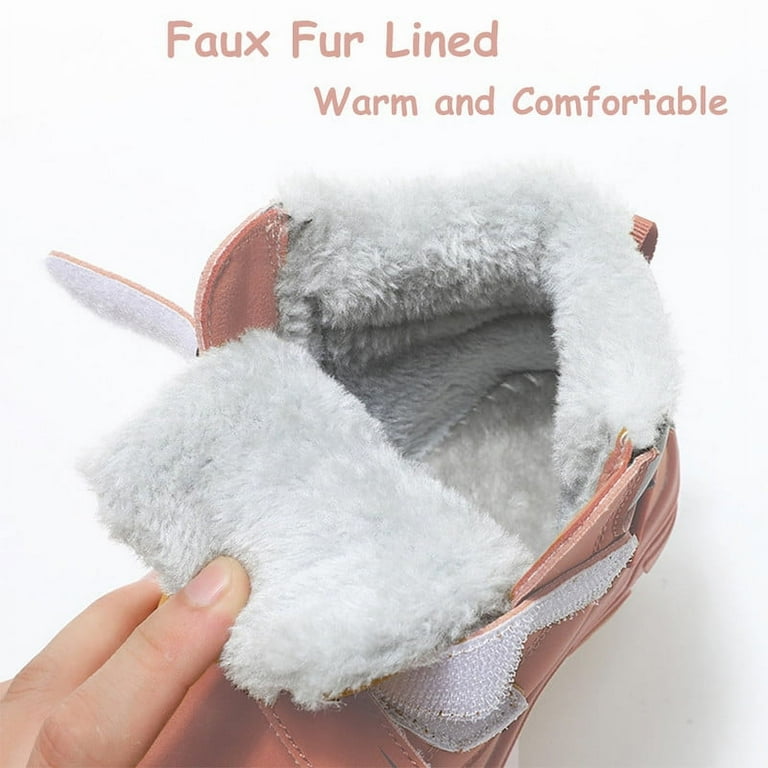 Stepedia Kids Snow Boots - Waterproof Winter Boots for Boys & Girls, Warm Faux Fur Lined, Non-Slip | AmazPromo