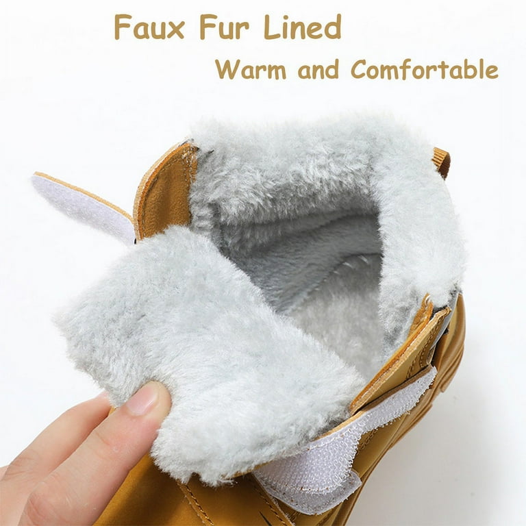 Stepedia Kids Waterproof Snow Boots - Insulated Winter Boots with Faux Fur, Non-Slip & Warm Shoes | AmazPromo
