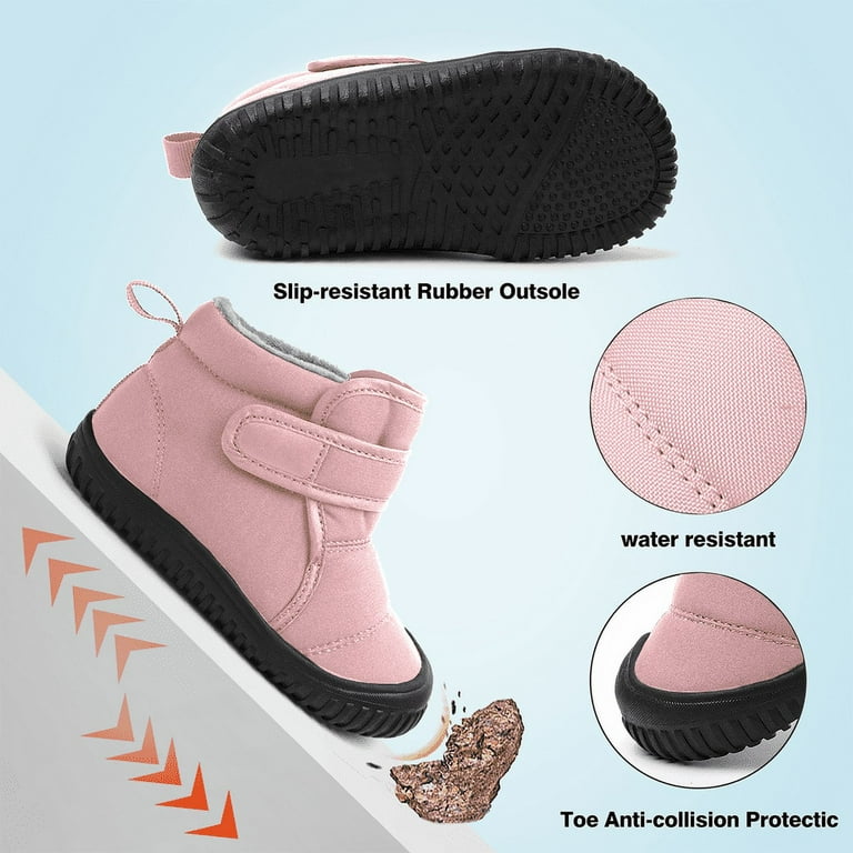 Stepedia Toddler Snow Boots Boys Girls – Waterproof Winter Boots with Faux Fur Lining, Warm | AmazPromo