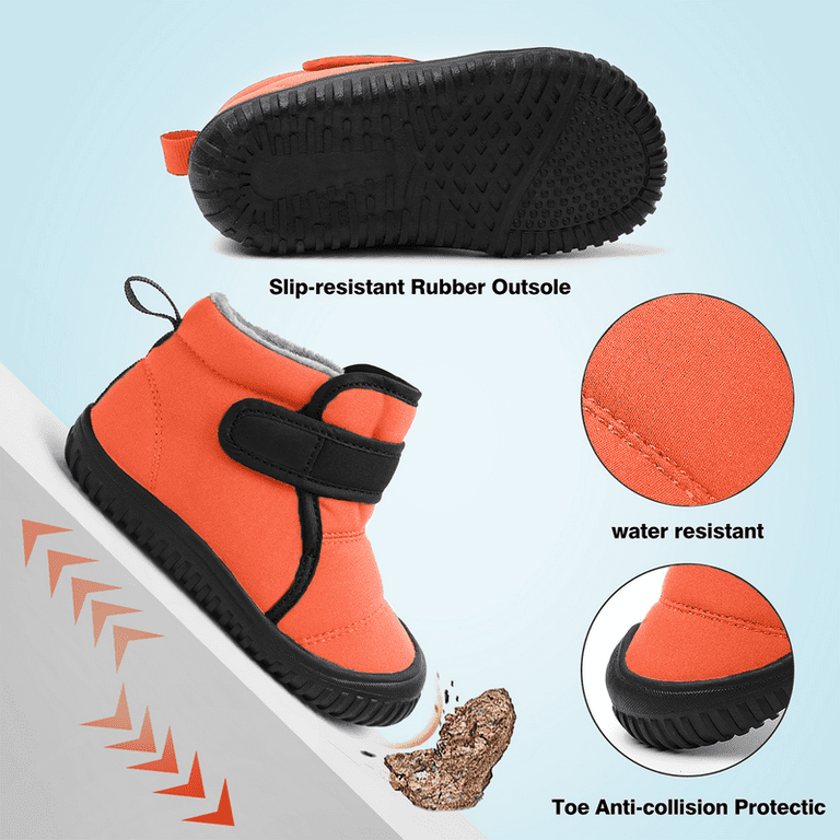 Stepedia Toddler Snow Boots - Waterproof & Insulated Winter Boots for Boys & Girls, Warm Faux Fur | AmazPromo