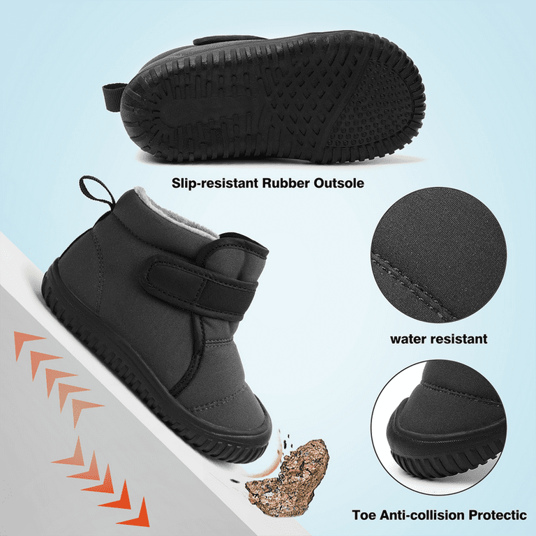 Stepedia Kids Snow Boots – Waterproof Faux Fur Winter Boots for Toddler Boys & Girls, Warm Insulated | AmazPromo