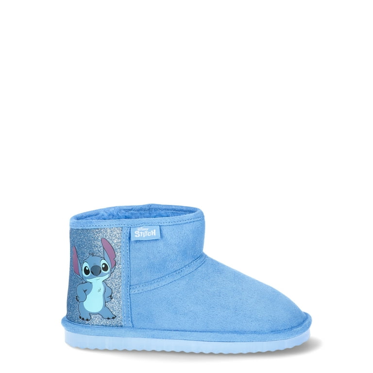 Disney Stitch & Angel Faux Fur Lined Boots for Girls | Cozy Microfiber Ankle Boots for Winter Fun | AmazPromo