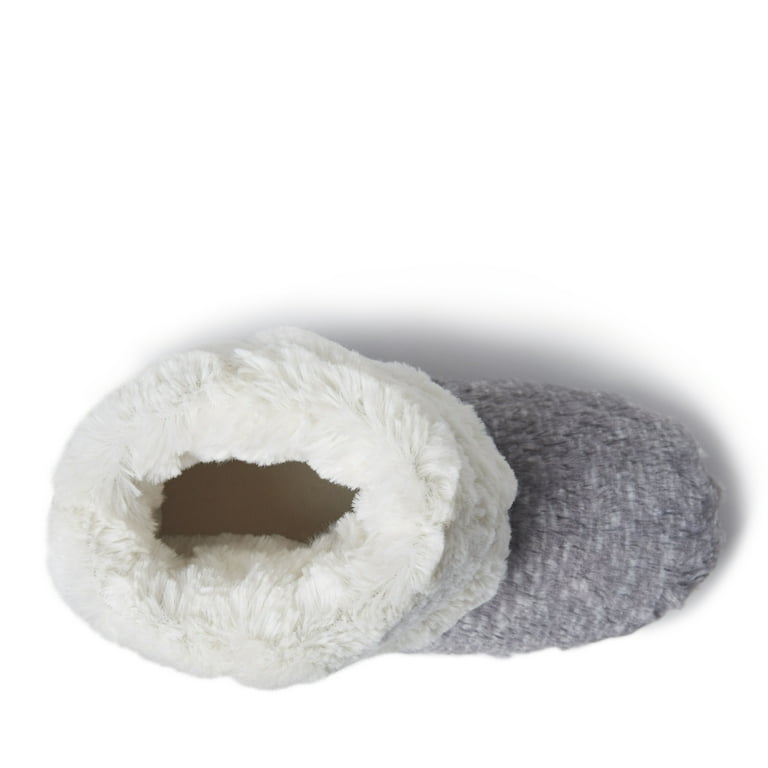 Dearfoams Women's Beth Faux Fur Fold-Down Bootie Slippers – Cozy Fuzzy Memory Foam House Boots extra image