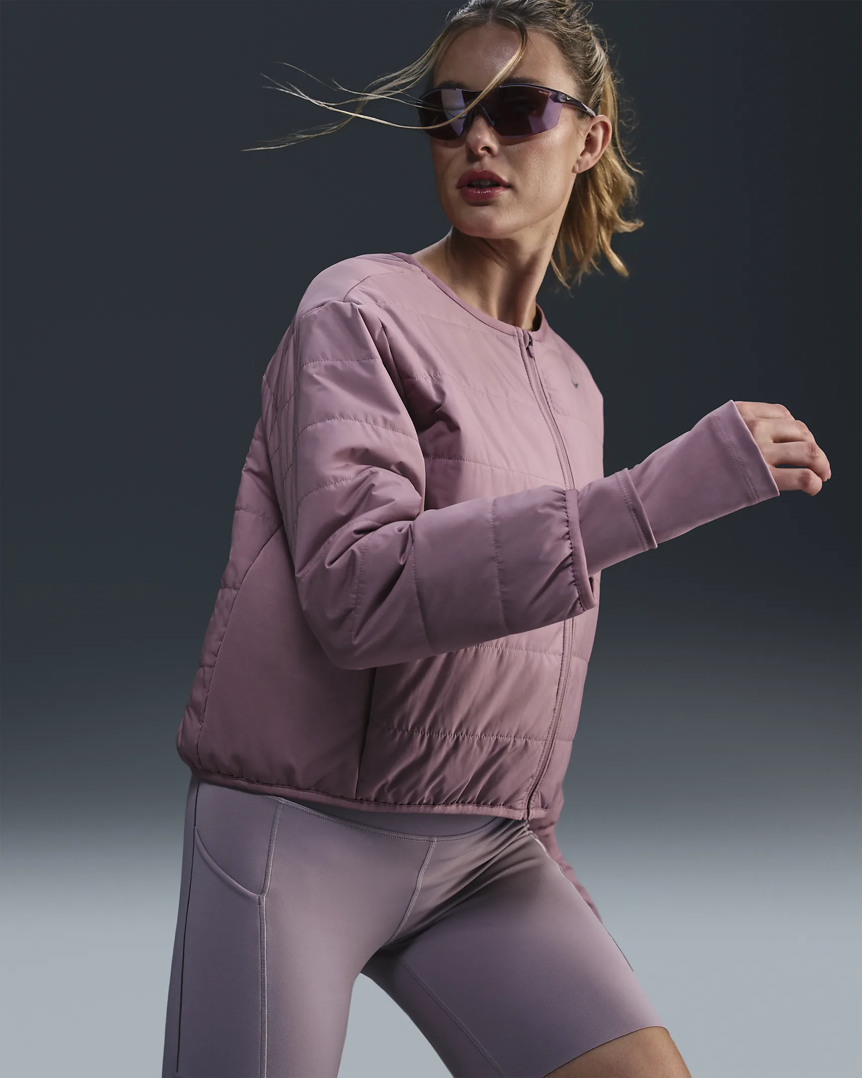 Nike Therma-FIT Swift Running Jacket for Women - Lightweight Cold-Weather Performance Layer with Thu | AmazPromo