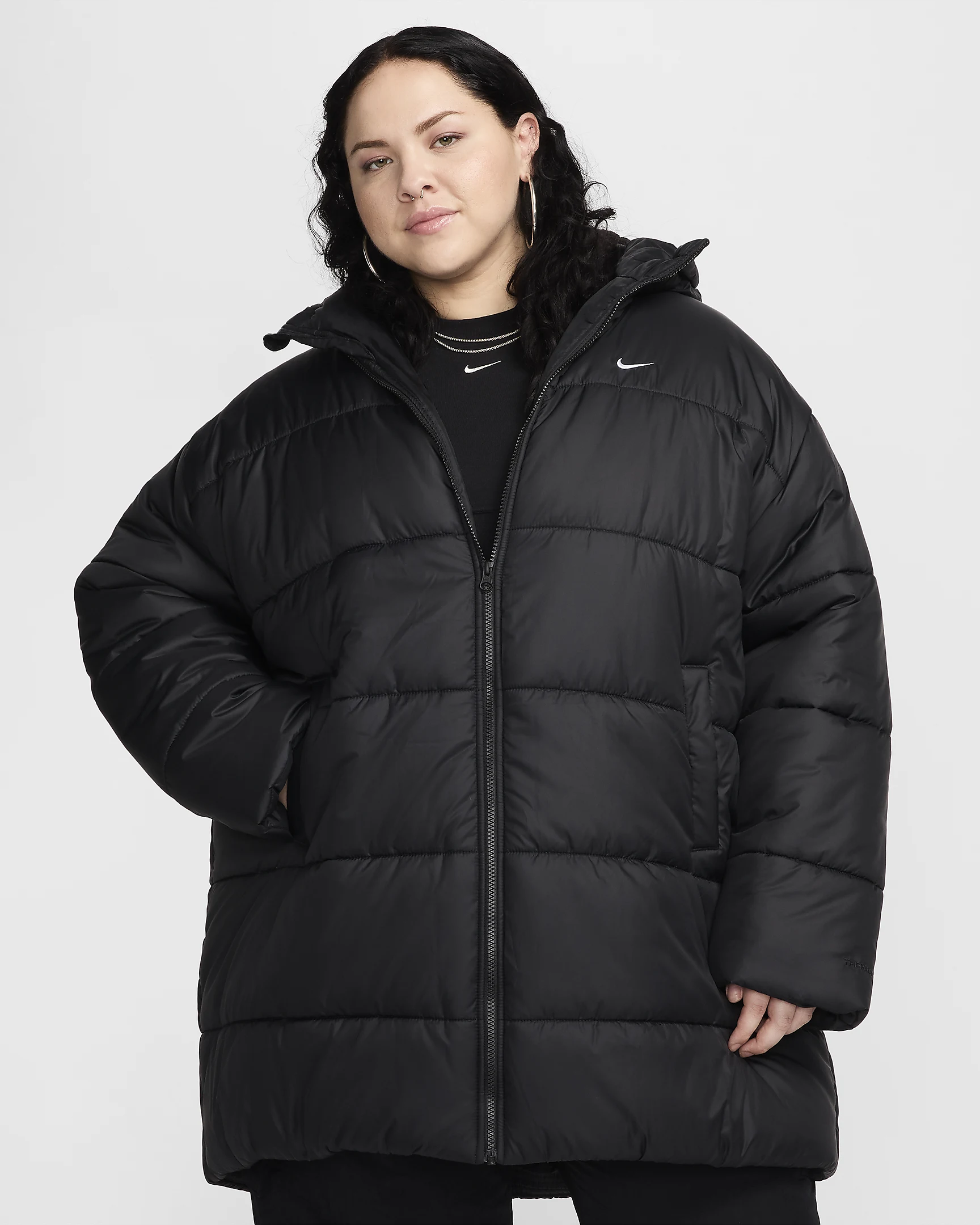 Nike Sportswear Classic Puffer Parka – Water-Repellent & Warm for Cold Weather | AmazPromo