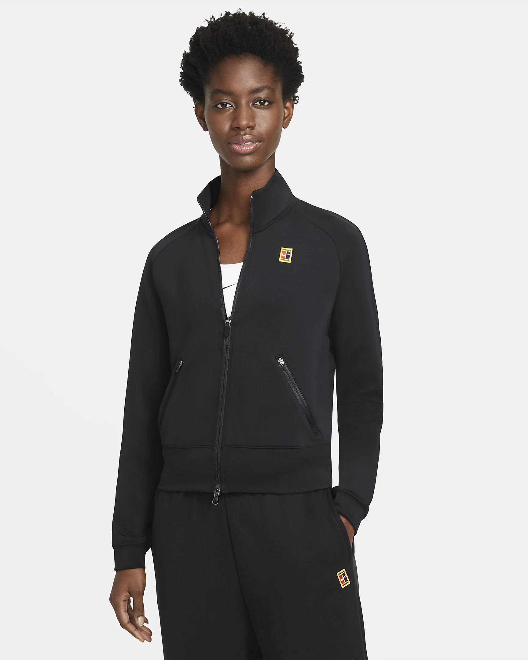 NikeCourt Women's Jacket – Warm-Up Comfort with Stretchy Fabric & Dri-FIT Technology | AmazPromo