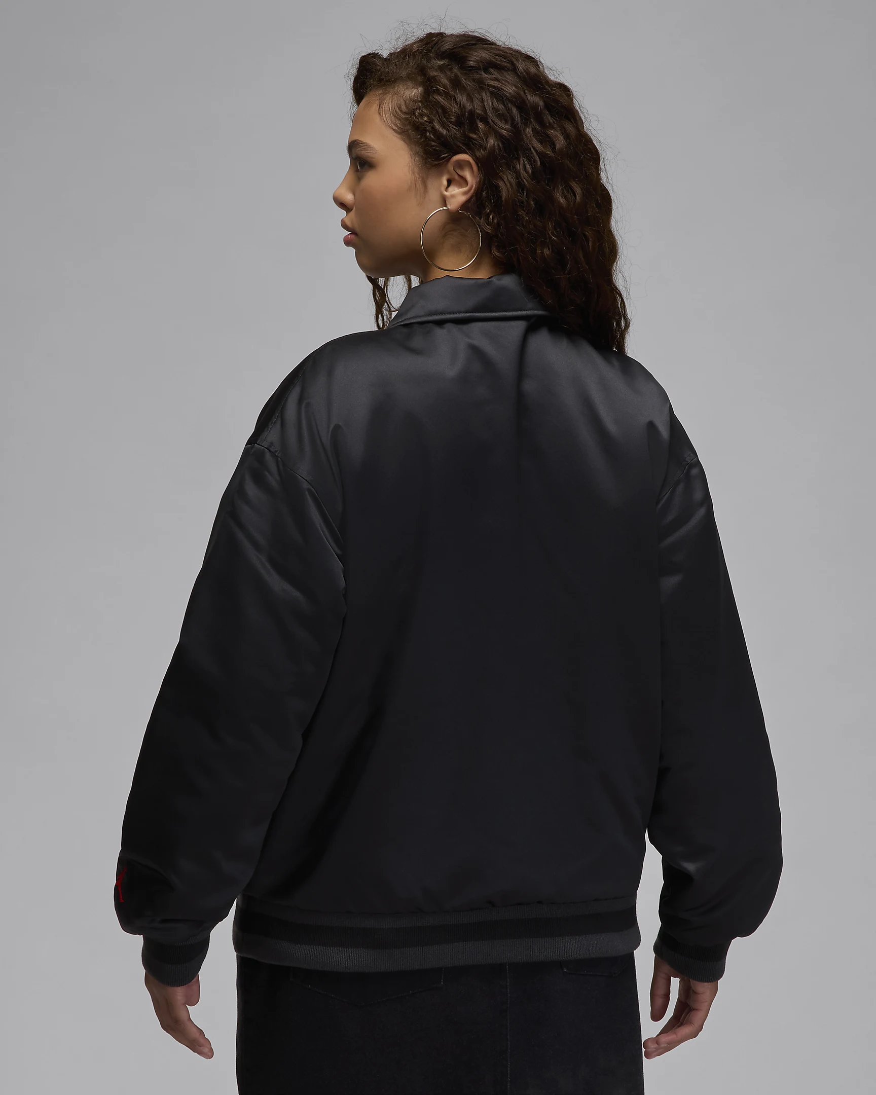 Jordan Satin Jacket with Chenille Patch – Premium Athletic-Inspired Layer for Everyday Wear | AmazPromo