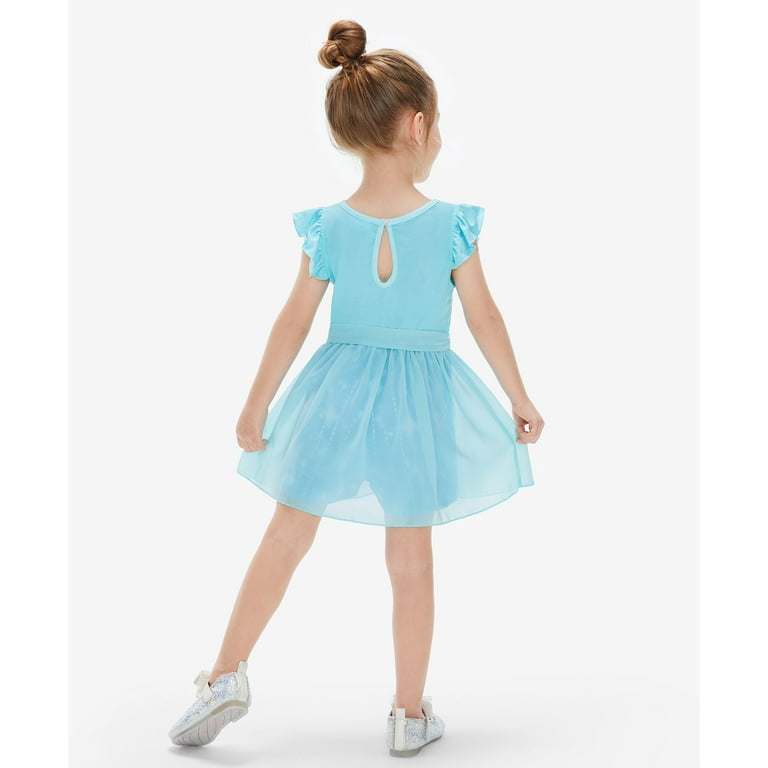 Disney Frozen Elsa Romper Dress for Girls – Princess Tulle Skirt Jumpsuit with Ruffle Sleeves extra image
