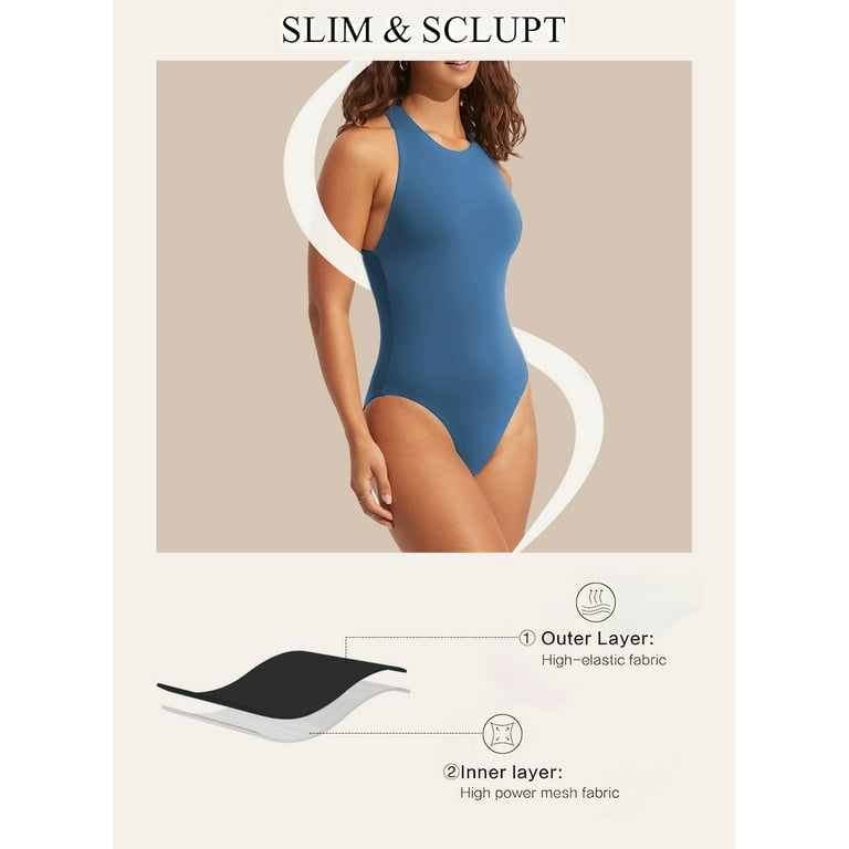 DOKOTOO Women's One-Piece Swimsuit – Slimming Tummy Control Bathing Suit, Sporty & Stylish Swimwear extra image