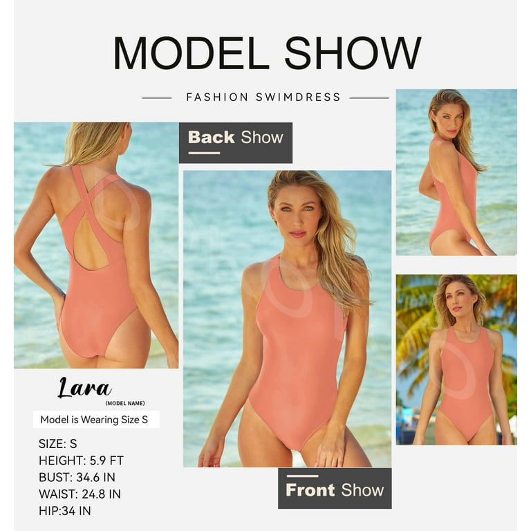 DOKOTOO Women's Tummy Control One-Piece Swimsuit – Slimming Monokini Bathing Suit with Removable | AmazPromo