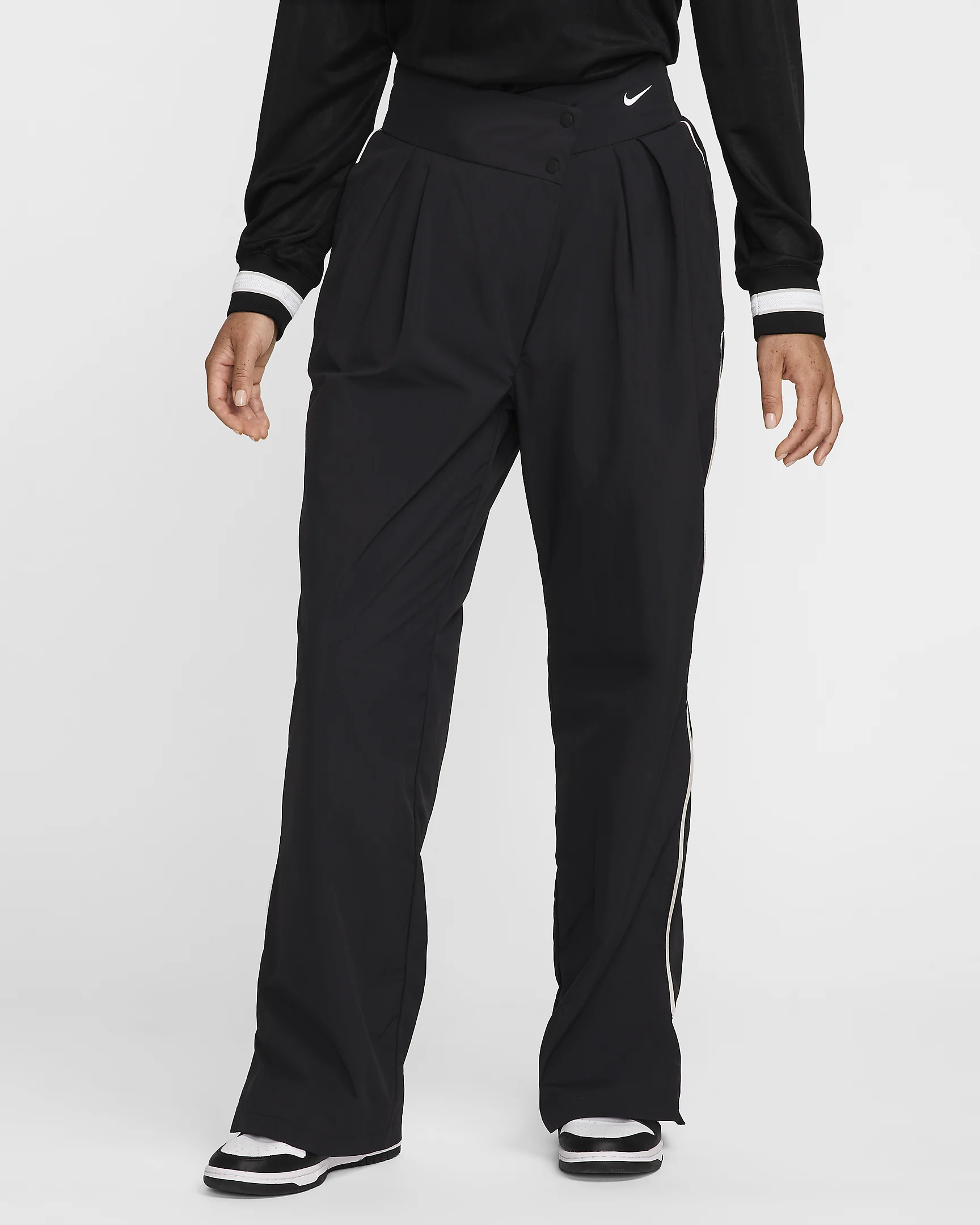 Nike Sportswear Collection Woven Trousers – Asymmetrical Waist & Water-Repellent | AmazPromo