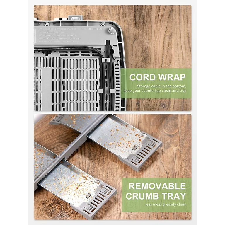 Yabano 4-Slice Stainless Steel Toaster with Extra Wide Slots, High Lift Lever & 7 Shade Settings | AmazPromo