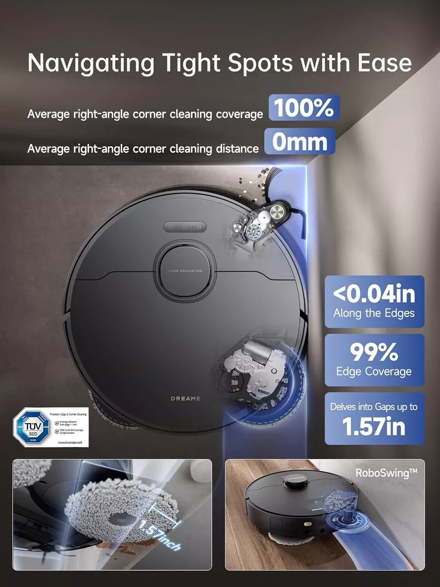 Dreame X40 Ultra Robot Vacuum & Mop – 12,000Pa Suction, Smart 3D Navigation, 158°F Self-Cleaning | AmazPromo