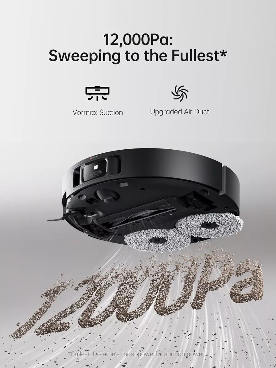 Dreame X40 Ultra Robot Vacuum & Mop – 12,000Pa Suction, Smart 3D Navigation, 158°F Self-Cleaning extra image