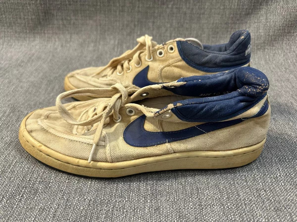 Vintage Nike Sneakers Men’s Size 10 – Classic Canvas Blue Swoosh  Rare Korea-Made Needs Restauration | AmazPromo