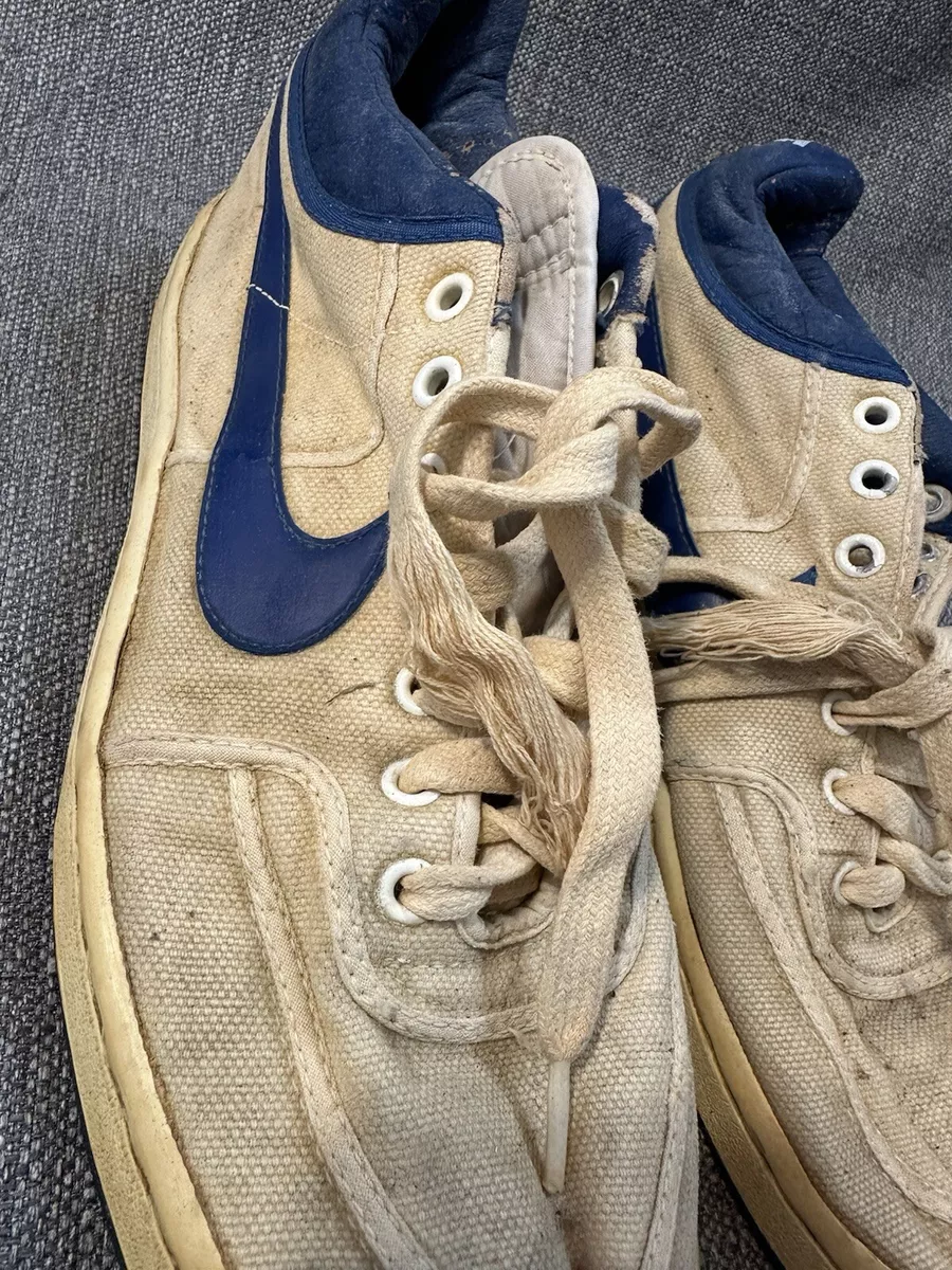 Vintage Nike Sneakers Men’s Size 10 – Classic Canvas Blue Swoosh  Rare Korea-Made Needs Restauration | AmazPromo