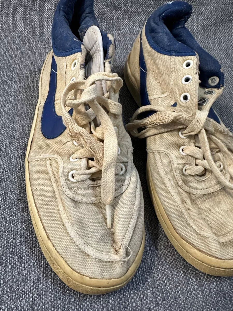 Vintage Nike Sneakers Men’s Size 10 – Classic Canvas Blue Swoosh  Rare Korea-Made Needs Restauration extra image