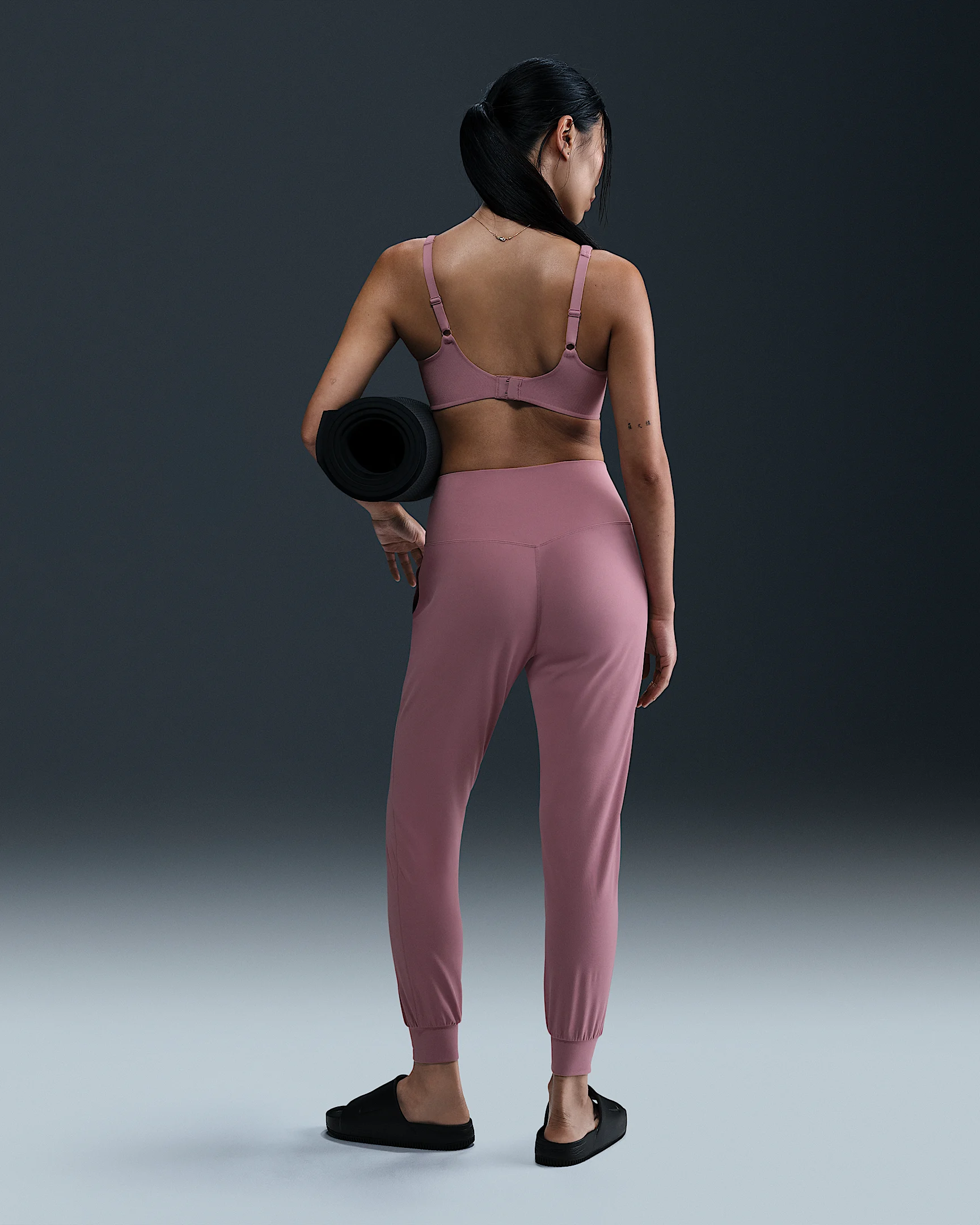 Nike Zenvy Women’s Soft Joggers – InfinaSoft Fabric, Dri-FIT, Phone Pocket – Plum Dust | AmazPromo