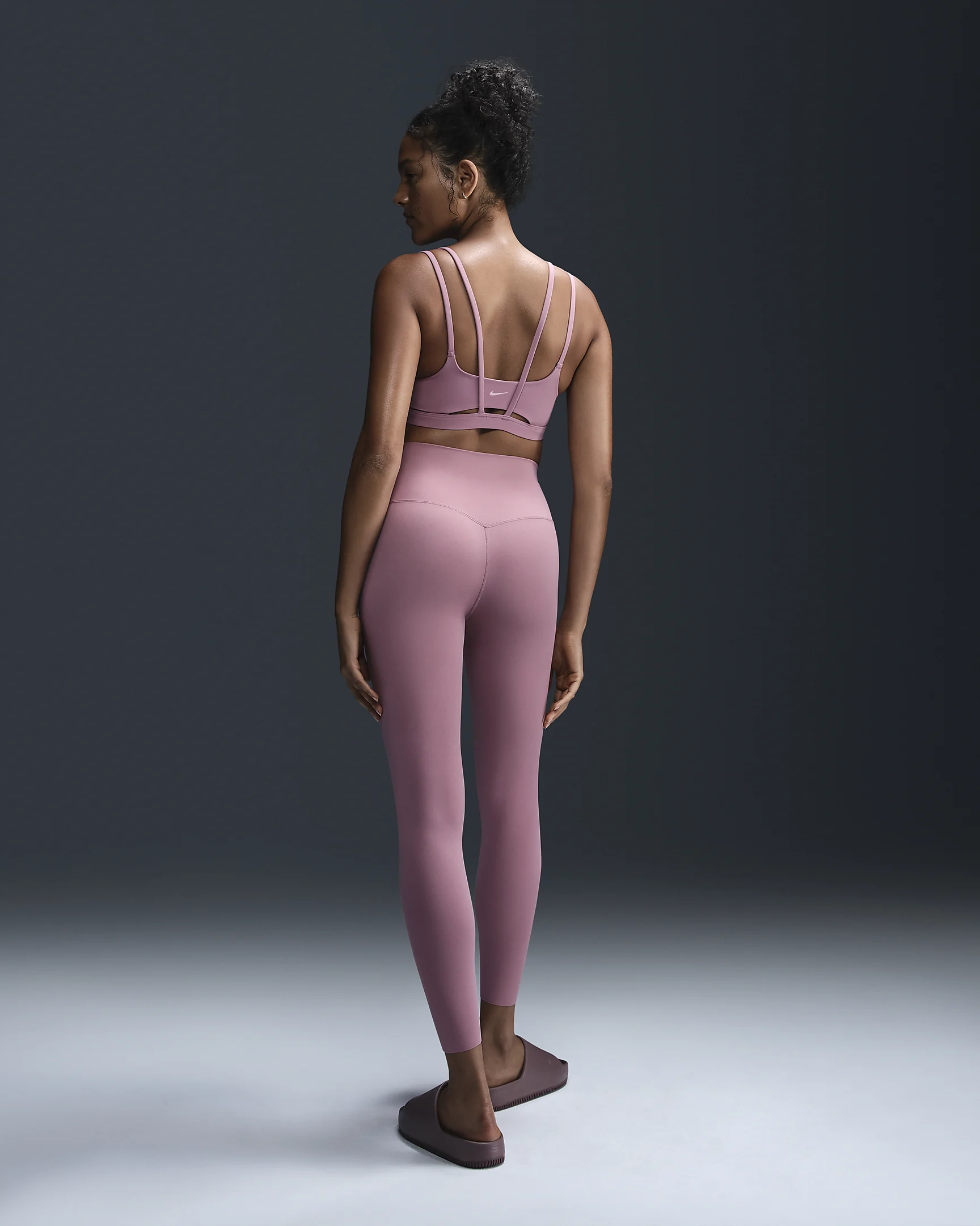 Nike Zenvy Women's High-Rise 7/8 Leggings – InfinaSoft, Dri-FIT, Squat-Proof – Plum Dust | AmazPromo