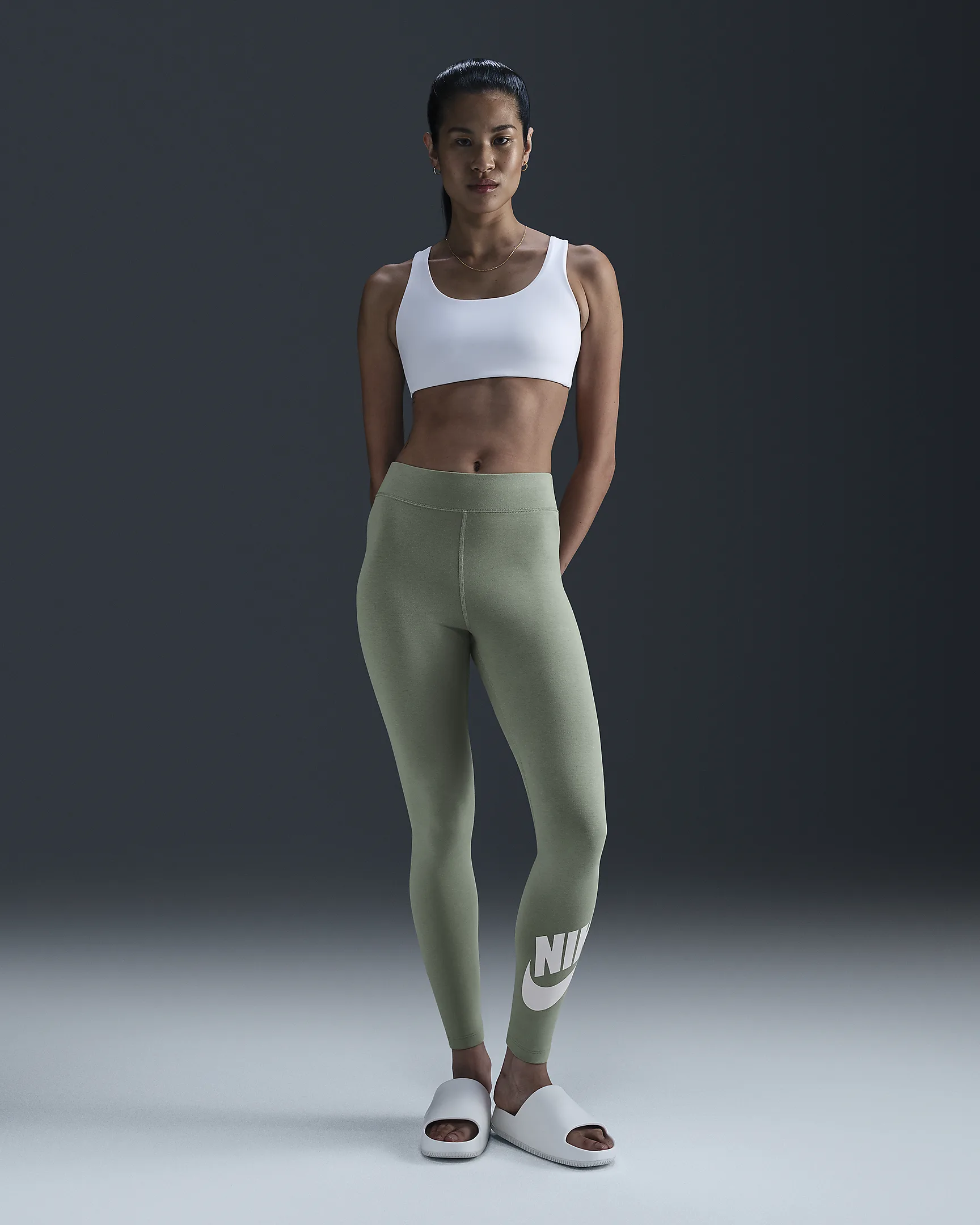 Nike Sportswear Classics Women's High-Rise Full-Length Leggings – Stretchy, Durable, Moisture-Wickin | AmazPromo