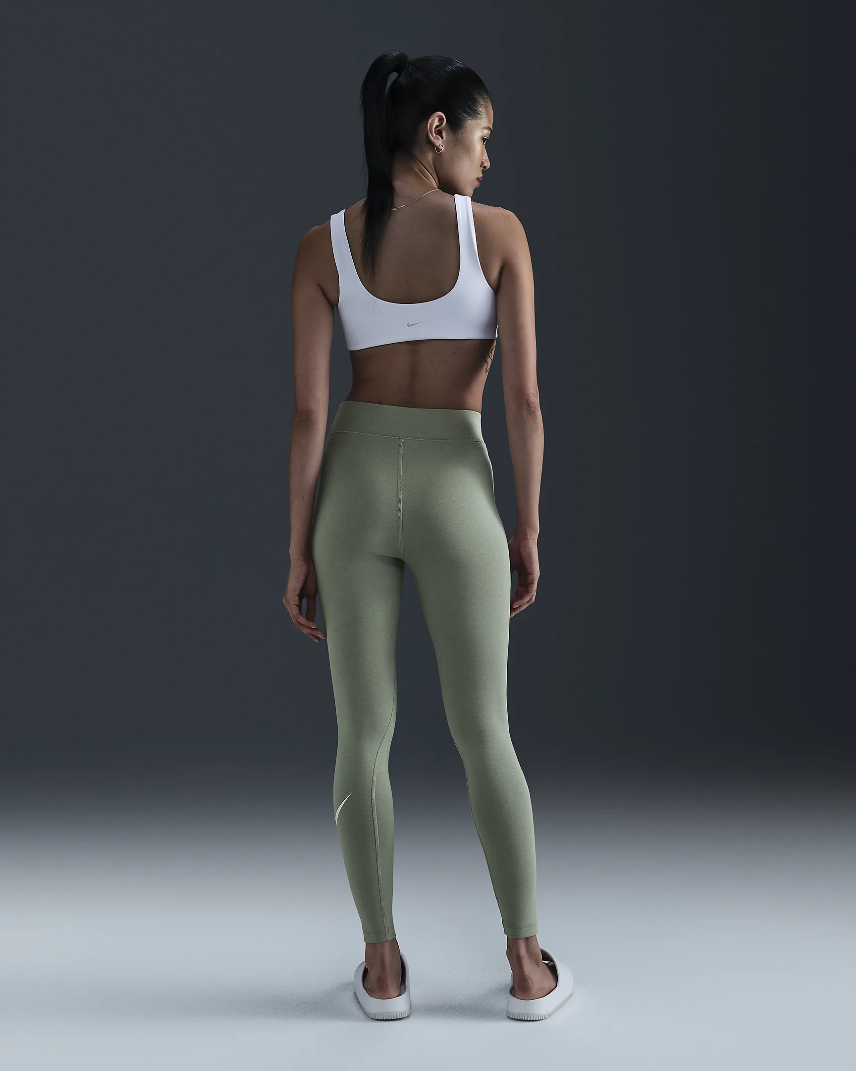 Nike Sportswear Classics Women's High-Rise Full-Length Leggings – Stretchy, Durable, Moisture-Wickin | AmazPromo