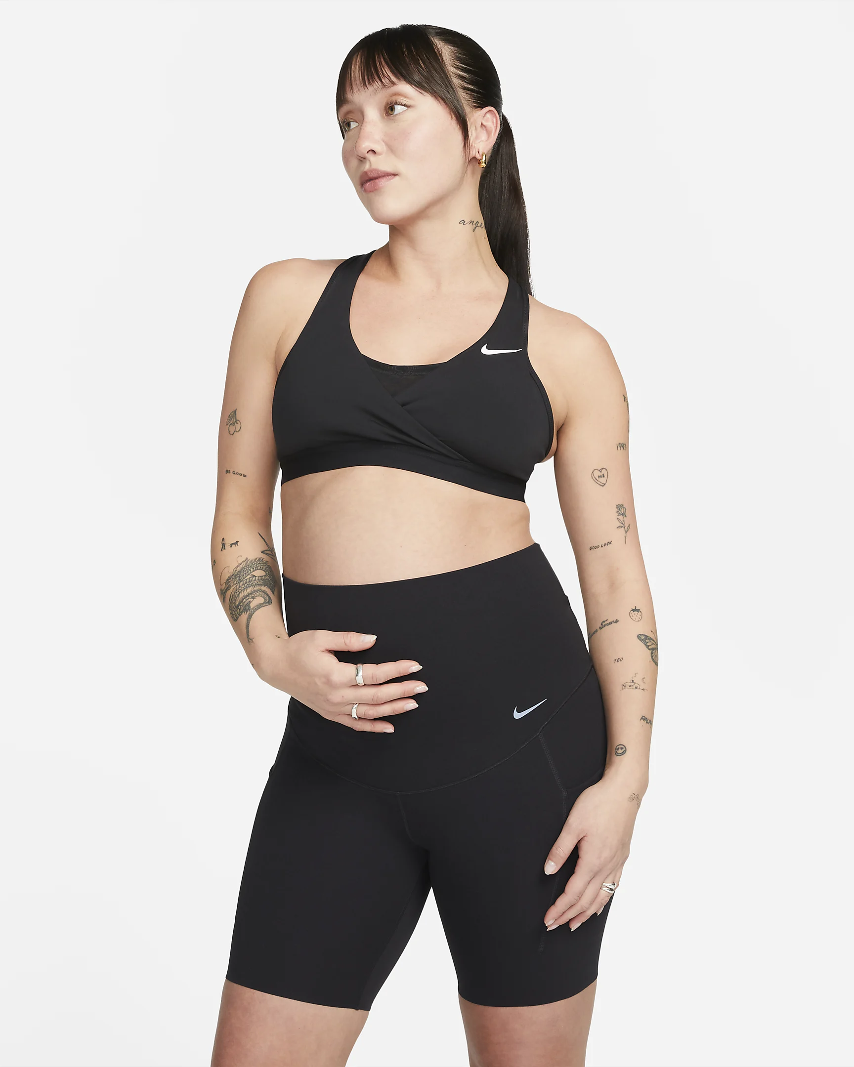 Nike Zenvy Maternity Biker Shorts – Ultra-Soft, Stretchy & Squat-Proof | AmazPromo
