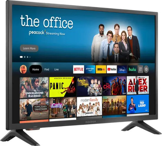 Insignia™ 32-Inch Smart Fire TV | HD 720p LED Screen, Alexa Voice Control, DTS TruSurround | Stream | AmazPromo