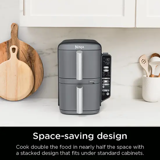 Ninja DoubleStack XL Smart Air Fryer 10-Quart – 2-Basket Stacked Design, Smart Thermometer, 6-in-1 extra image
