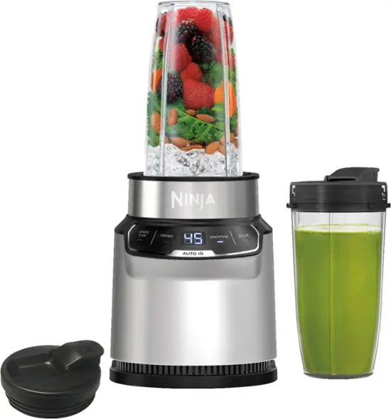 Ninja Nutri-Blender Pro 1100W with Auto-iQ | Powerful Personal Smoothie & Shake Maker | Ice Crushing | AmazPromo