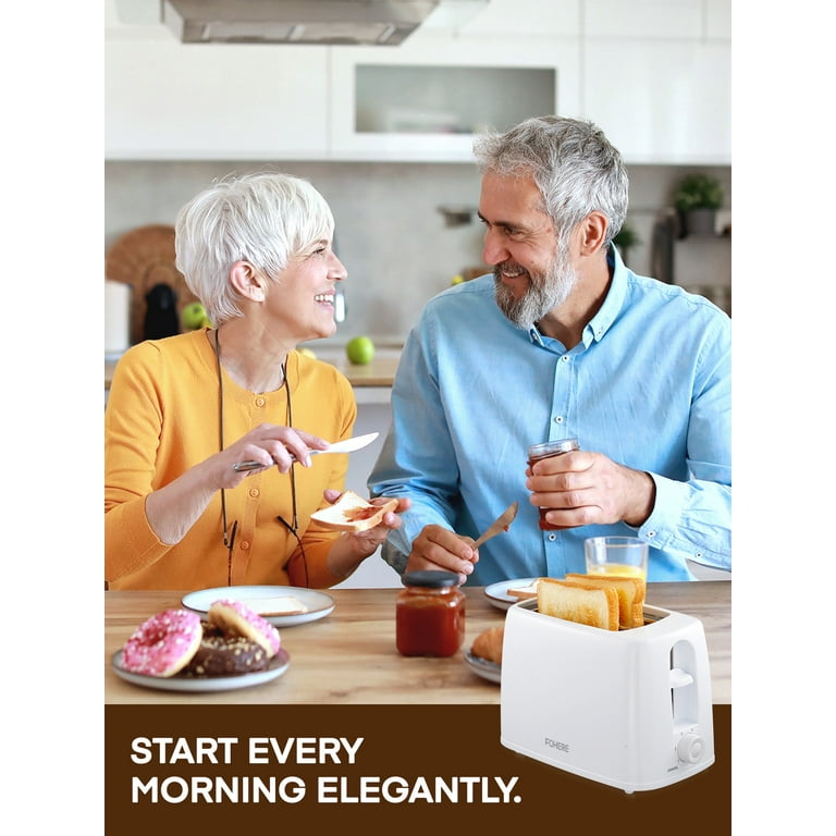 Fohere 2 Slice Toaster with 6 Browning Settings – Compact 700W Bread Toaster with Crumb Tray & Cord extra image