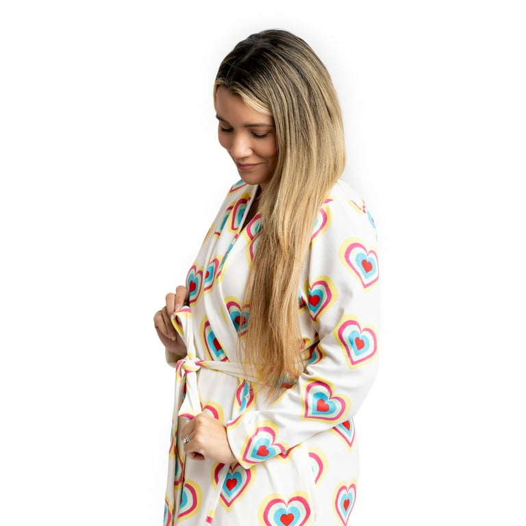 Paris Hilton x Monica + Andy Organic Maternity Robe – Ultra Soft Cotton Lounge Robe for Pregnancy | AmazPromo