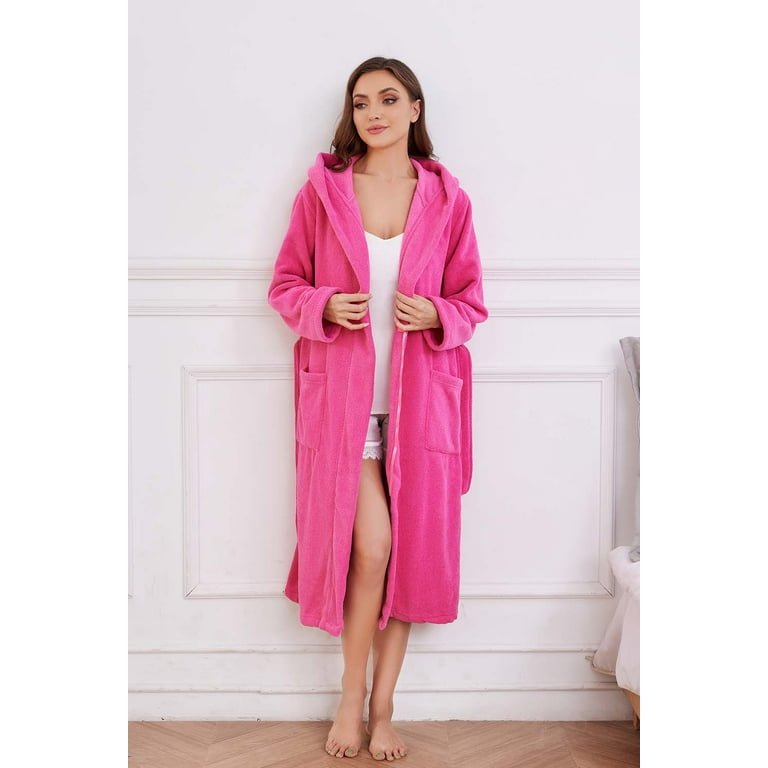 Heartnice Plush Fleece Hooded Robe for Women – Ultra Soft Long Warm Bathrobe with Pockets extra image