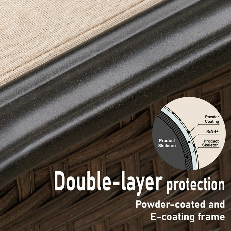 Summit Living Luxury 7-Piece Patio Conversation Set with 57" Propane Fire Pit Table, Swivel Chairs | AmazPromo