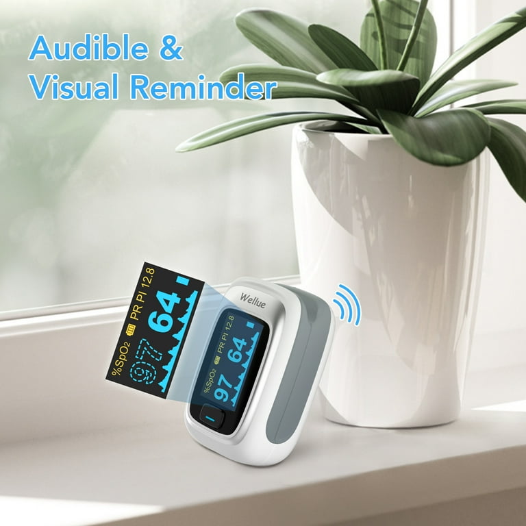 Vibeat Bluetooth Pulse Oximeter S5W – Finger Oxygen Monitor with Heart Rate & OLED Display | AmazPromo