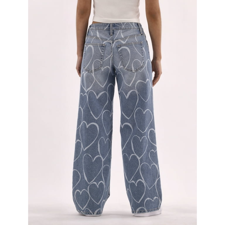 No Boundaries Women's Low Rise Wide Leg Baggy Jeans – 90s Vintage Look, 31” Inseam, Stretch Denim | AmazPromo