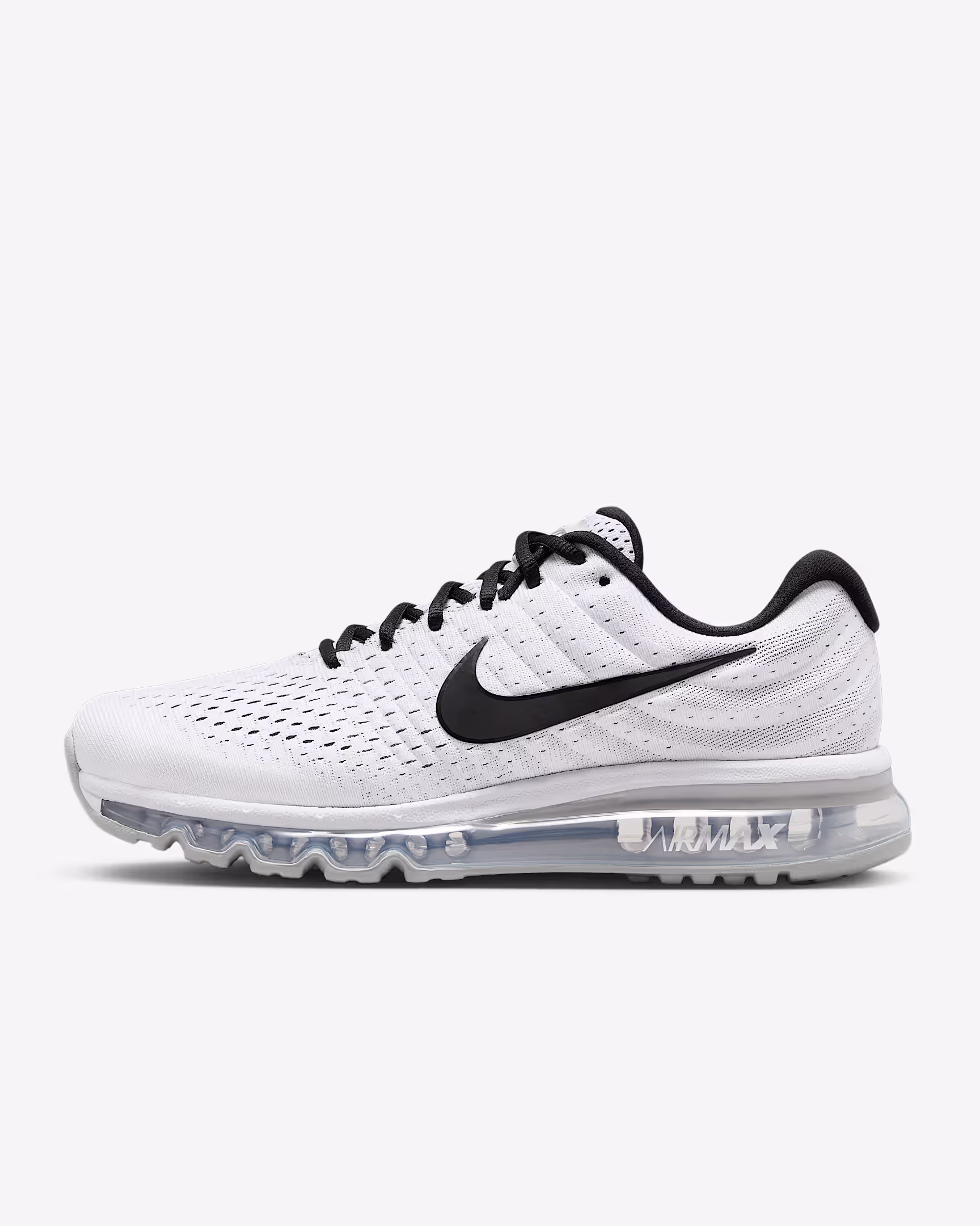 Nike Air Max 2017 Running Shoes – Full-Length Max Air Cushioning, Flymesh Upper, White/Pure Platinum extra image