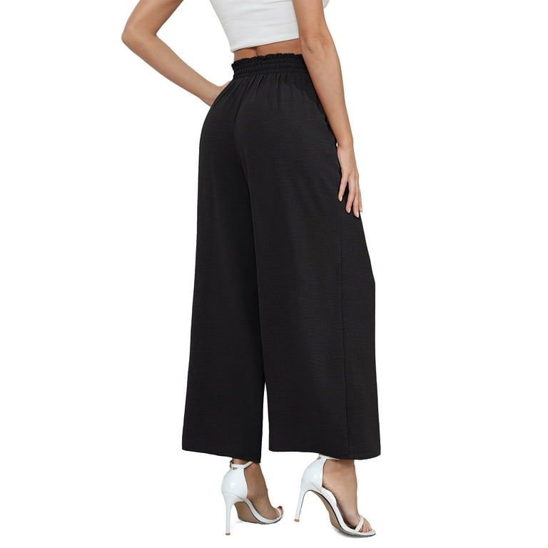 Uvplove Women's Palazzo Pants with Pockets – High Waist Wide Leg Summer Lounge Trousers | Flowy Ligh extra image