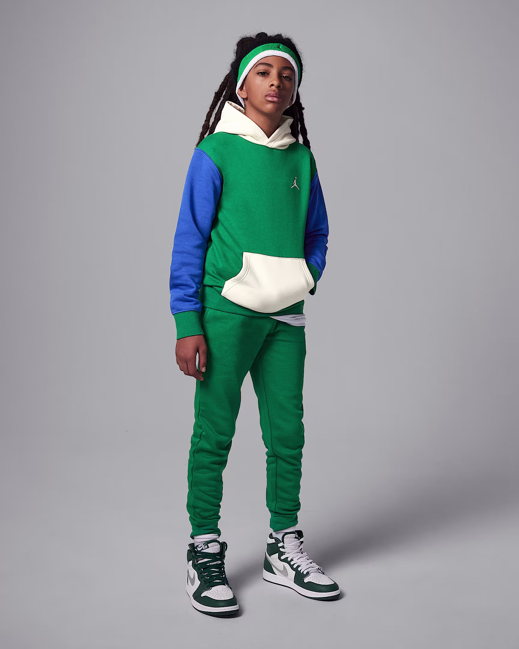 Jordan Brooklyn Fleece Hoodie – Pine Green | Soft Cotton-Blend, Relaxed Fit, Everyday Comfort | AmazPromo