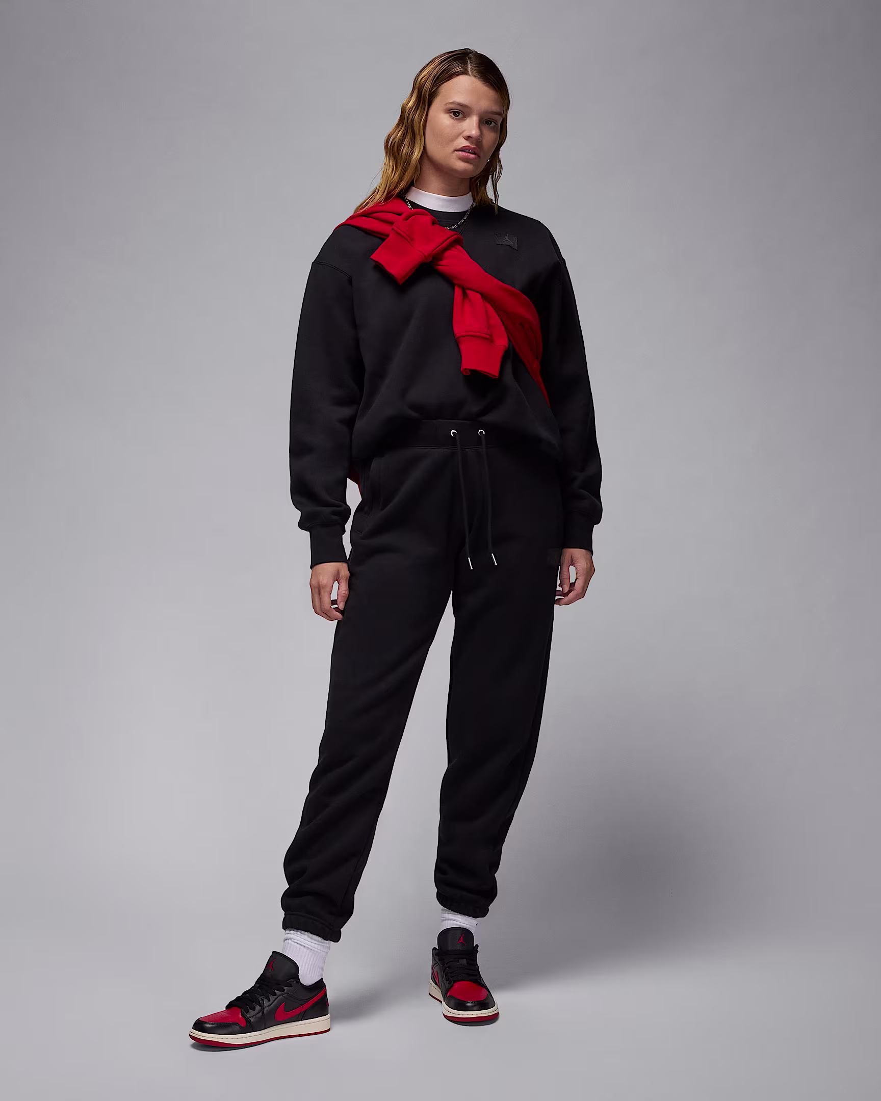 Jordan Supersoft Fleece Sweatshirt – Relaxed Fit Midweight Pullover – Black/Dark Smoke Grey | AmazPromo