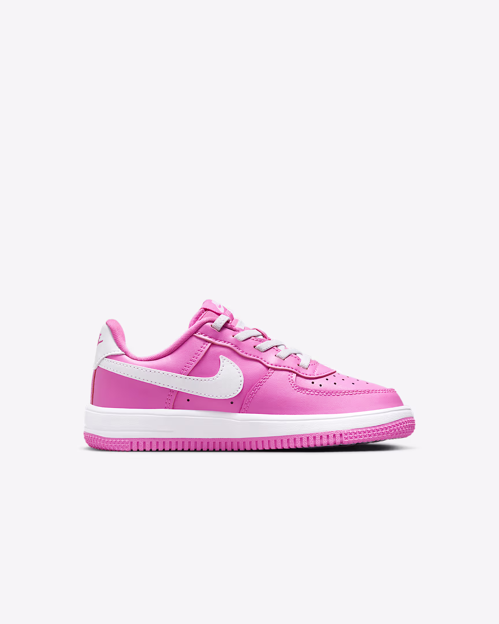 Nike EasyOn Air Force 1 Kids' Sneakers – No-Tie Laces & Strap – Playful Pink extra image