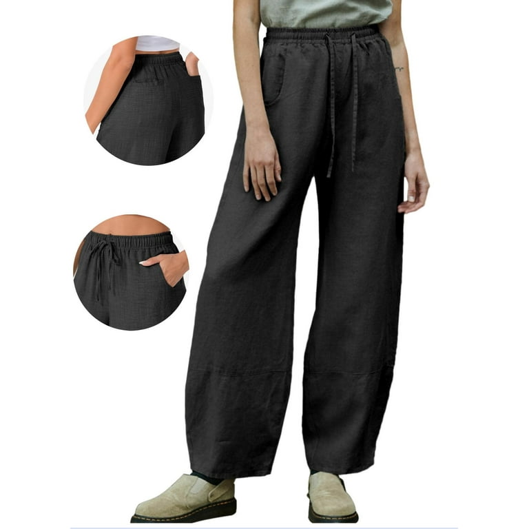 DOKOTOO Women’s Wide Leg Harem Pants – Boho Casual Palazzo Trousers with Drawstring Waist & Pockets | AmazPromo