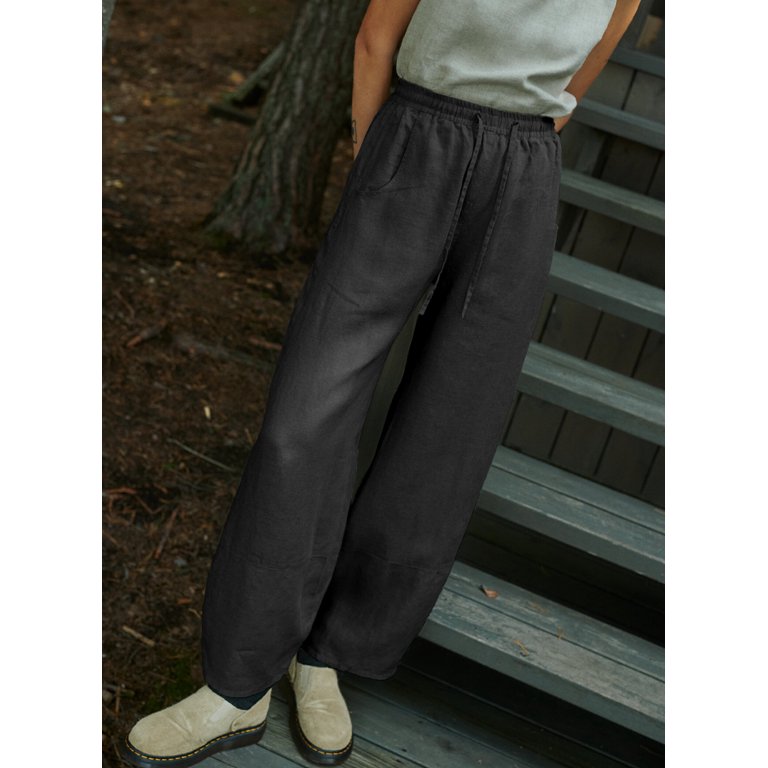 DOKOTOO Women’s Wide Leg Harem Pants – Boho Casual Palazzo Trousers with Drawstring Waist & Pockets extra image