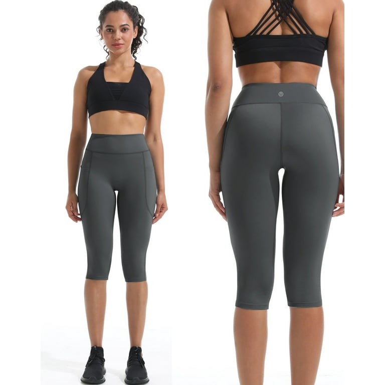NELEUS Women's High Waisted Capri Leggings with Pockets - Tummy Control, Squat Proof Yoga Pants extra image