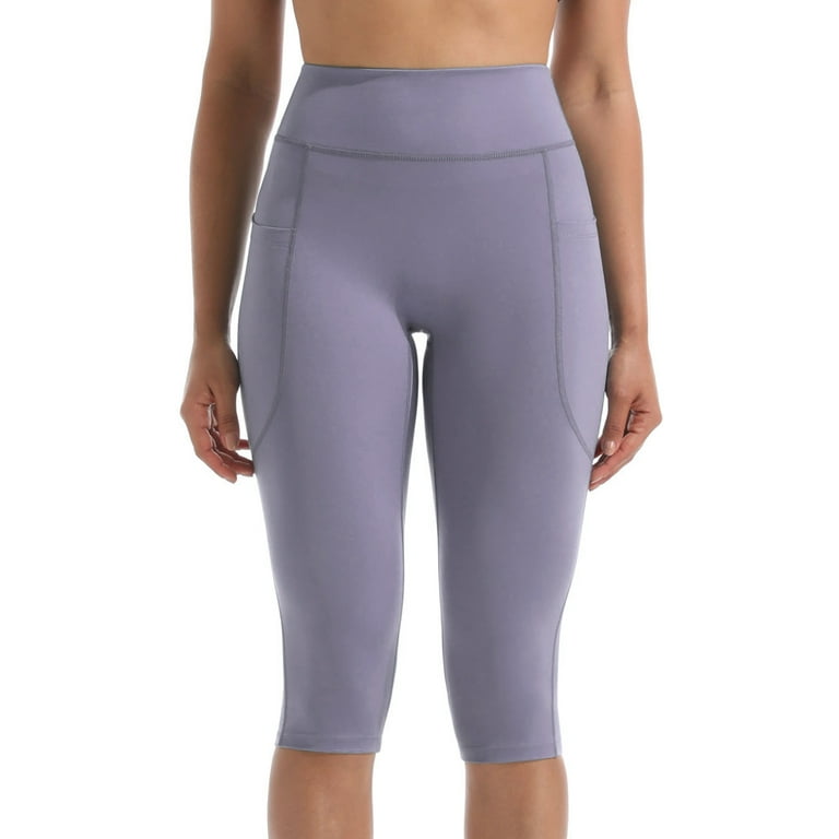 NELEUS Women’s High Waist Capri Yoga Leggings with Pockets – 3 Pack Tummy Control Workout Pants | AmazPromo