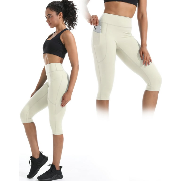 NELEUS High-Waisted Yoga Capri Leggings for Women with Pockets – 3-Pack Tummy Control Workout Pants | AmazPromo