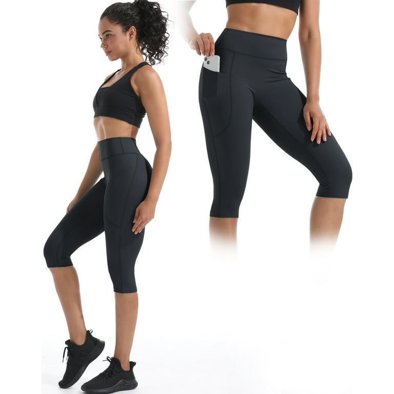NELEUS Women's High Waist Capri Yoga Leggings with Pockets – Tummy Control, Squat Proof, Moisture-Wi extra image