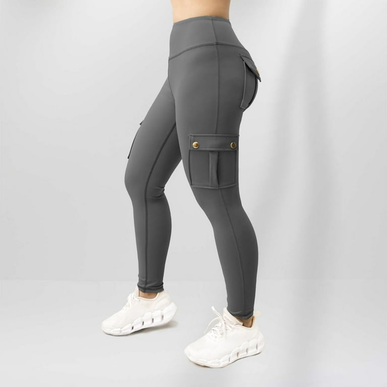 YABCSAZ Butt Lift Cargo Leggings for Women with Flap Pockets – High Waist Tummy Control Yoga Pants | AmazPromo
